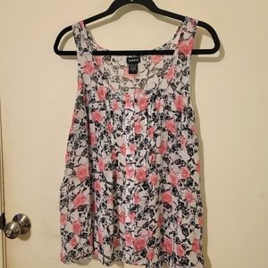 Torrid Skull and Rose Flyaway Tank Top